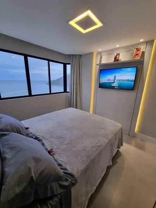 Lindo Apto Frente Mar Tudo Novinho 2Suites+Garagem Balneário Camboriú Apartmán