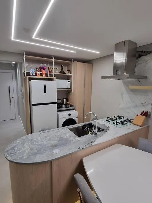 Lindo Apto Frente Mar Tudo Novinho 2Suites+Garagem Balneário Camboriú Apartmán